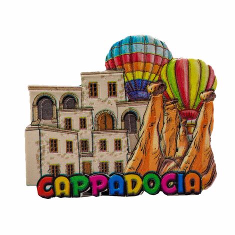 Toptan Myros Kapadokya Temalı Yöresel Polyester Magnet - 7