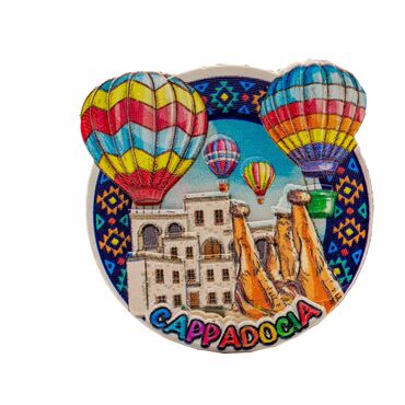 Toptan Myros Kapadokya Temalı Yöresel Polyester Magnet - 9