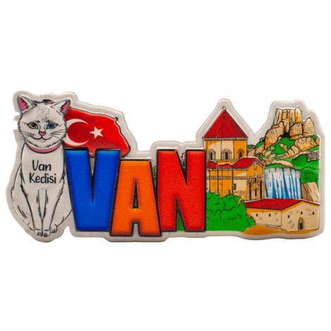 Toptan Myros Van Temalı Yöresel Polyester Magnet - 5