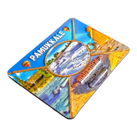 Toptan Pamukkale Temalı Kabartma Pvc Magnet 70*90 Mm - 10