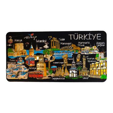 Toptan Türkiye Temalı Metali̇ze Magnet 50*100 Mm - 3