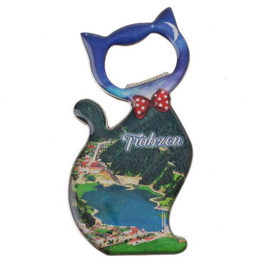 Toptan Trabzon Temalı Myros Metal Kedi Açacak Magnet 97x48 mm - 8