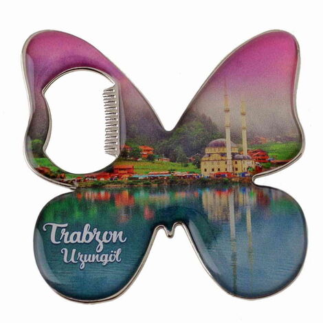 Toptan Trabzon Temalı Myros Metal Kelebek Açacak Magnet 70x70 mm - 7