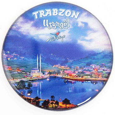 Toptan Trabzon Temalı Myros Yuvarlak Magnet 67 mm - 7