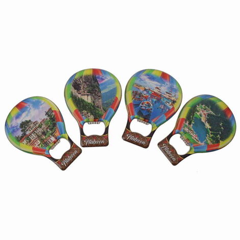 Trabzon Themed Baloon Shaped Metal Magnetic Bottle Opener 102x73 mm - 3