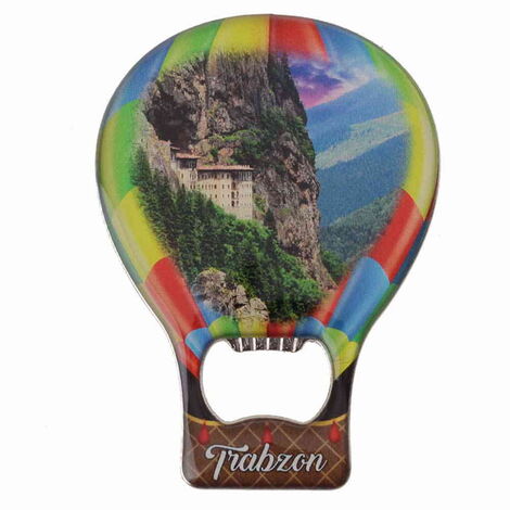 Trabzon Themed Baloon Shaped Metal Magnetic Bottle Opener 102x73 mm - 6