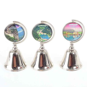 Trabzon Themed Collectible Souvenir Metal Bell 44x90 mm - 2