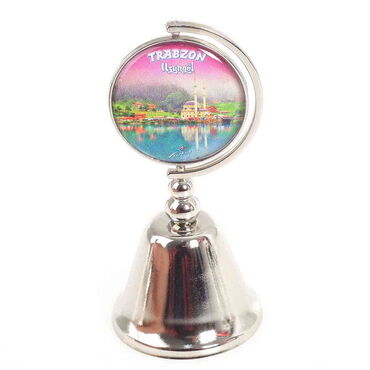 Trabzon Themed Collectible Souvenir Metal Bell 44x90 mm - 3