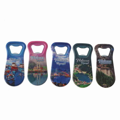 Trabzon Themed Customised Uv Printed Plastic Base Plastic Base Bottle Opener 95x43 mm - 3