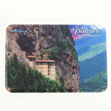 Trabzon Themed Customised UV Printed Plastic Base Rectangle Fridge Magnet 80x50 mm - 7