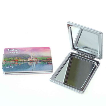 Trabzon Themed Customised Uv Printed Rectangle Compact Mirror 85x62x11 mm - 4