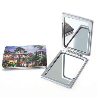 Trabzon Themed Customised Uv Printed Rectangle Compact Mirror 85x62x11 mm - 5