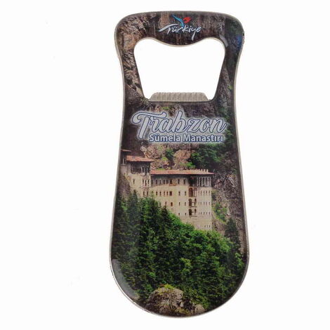 Trabzon Themed Customizable Metal Magnetic Bottle Opener 95x42 mm - 9