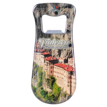 Trabzon Themed Customizable Metal Magnetic Bottle Opener 95x42 mm - 4