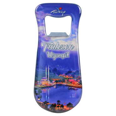 Trabzon Themed Customizable Metal Magnetic Bottle Opener 95x42 mm - 7