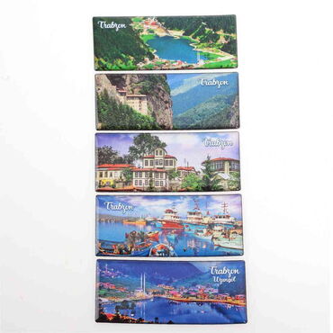 Trabzon Themed Epoxy Dome Panaromic Souvenir Fridge Magnet 120x50 cm - 2