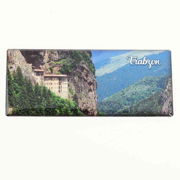 Trabzon Themed Epoxy Dome Panaromic Souvenir Fridge Magnet 120x50 cm - 4