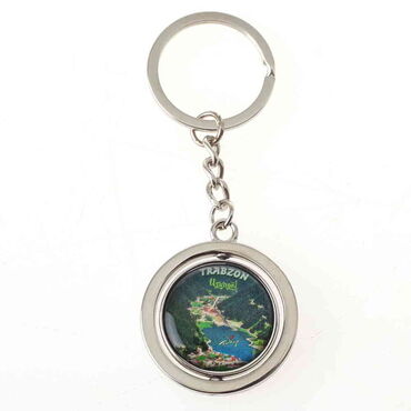 Trabzon Themed Metal Spinner Keychain 38x100 mm - 4