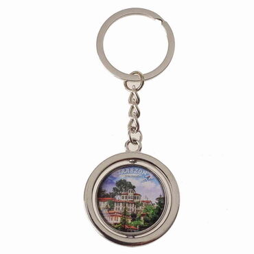 Trabzon Themed Metal Spinner Keychain 38x100 mm - 6