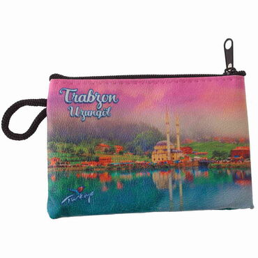 Trabzon Themed Turkish Woven Wallet 113x80x8 mm - 4