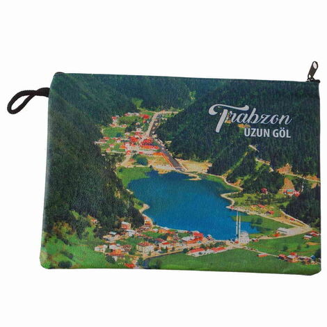 Trabzon Themed Turkish Woven Wallet 215x155x8 mm - 3