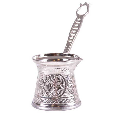 Traditional Turkish Tin Metal Coffee Pot No: 2 - 5