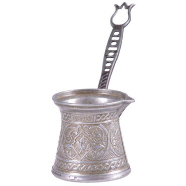 Traditional Turkish Tin Metal Coffee Pot No: 2 - 6