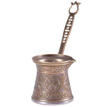 Traditional Turkish Tin Metal Coffee Pot No: 3 - 3