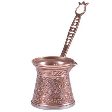 Traditional Turkish Tin Metal Coffee Pot No: 3 - 4