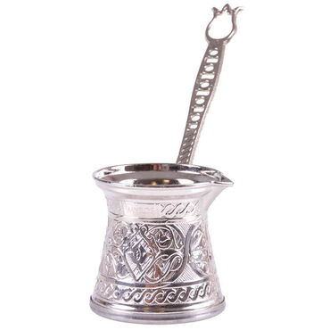 Traditional Turkish Tin Metal Coffee Pot No: 3 - 6