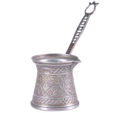 Traditional Turkish Tin Metal Coffee Pot No: 4 - 5