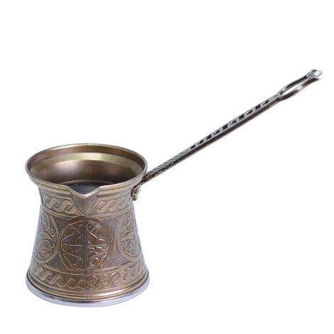 Traditional Turkish Zamak Metal Coffee Pot No: 4 - 4