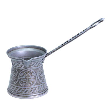 Traditional Turkish Zamak Metal Coffee Pot No: 4 - 6