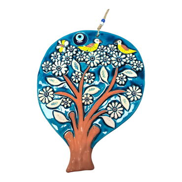 Tree Themed Nautical Ceramics Sixth Size Wall Hanging - 5