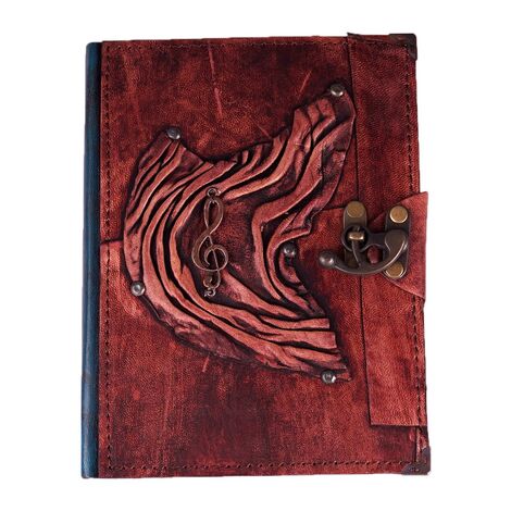 Trend Design Themed Large Leather Notebook - 9