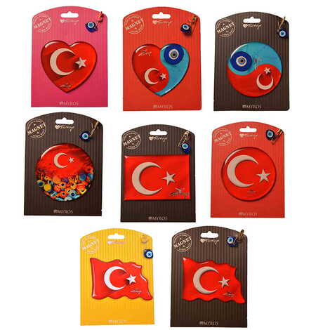 Turkey Themed Epoxy Dome Backing Card Souvenir Fridge Magnet - 2