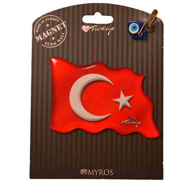 Turkey Themed Epoxy Dome Backing Card Souvenir Fridge Magnet - 4