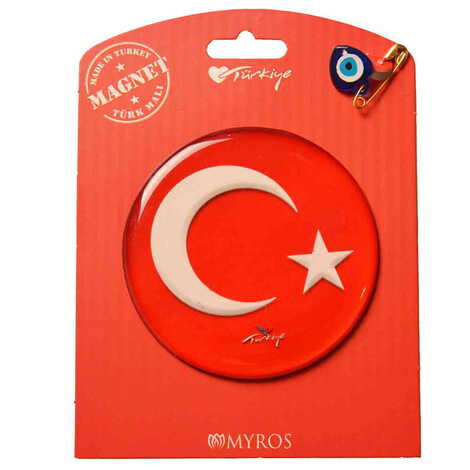 Turkey Themed Epoxy Dome Backing Card Souvenir Fridge Magnet - 6