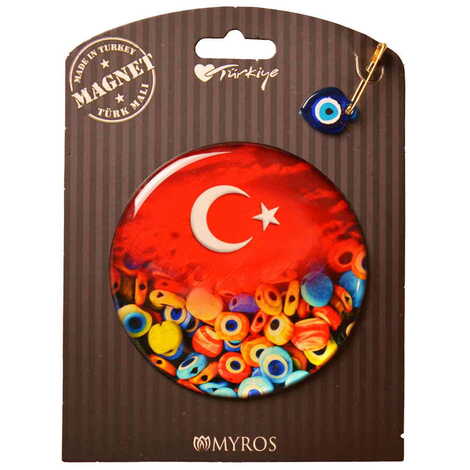 Turkey Themed Epoxy Dome Backing Card Souvenir Fridge Magnet - 10