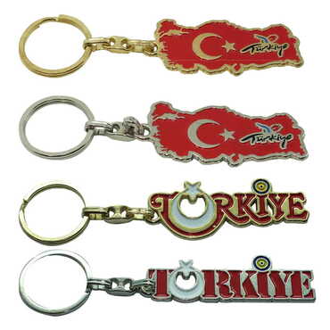 Turkey Themed Metal Customised Enamel Keychain - 2