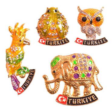 Turkey Themed Metal Fridge Magnet - Myros