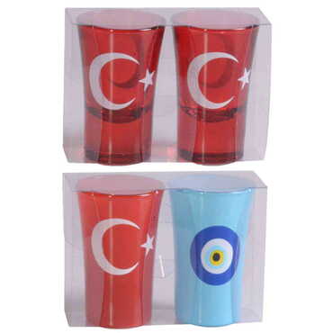 Turkey Themed Shot Glass Set of 2 Pcs - 2