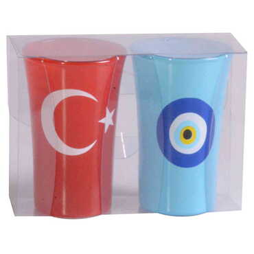 Turkey Themed Shot Glass Set of 2 Pcs - 4