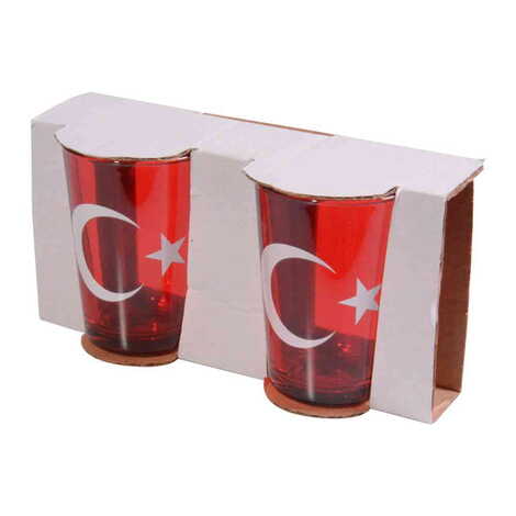 Turkey Themed Water Glass Set Two Pcs - 3