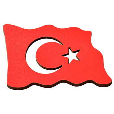 Turkey Themed Wooden Engraved Souvenir Fridge Magnet - 3