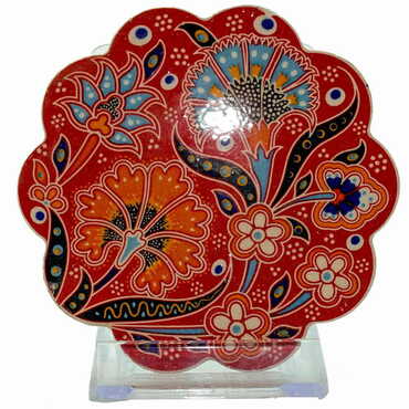 Turkich Ceramic Special Relief Coaster 100 mm - 4