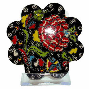 Turkich Ceramic Special Relief Coaster 100 mm - 6