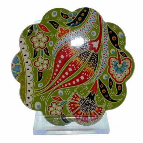 Turkich Ceramic Special Relief Coaster 100 mm - 8