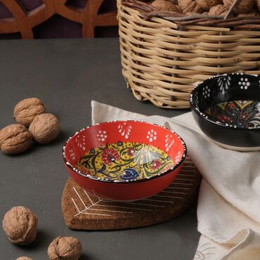 Turkish Ceramic Boxed Specıal Relief Bowl 13 Cm - 2