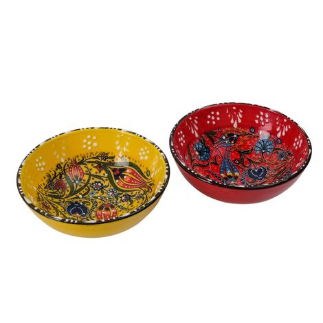 Turkish Ceramic Boxed Specıal Relief Bowl 13 Cm - 8